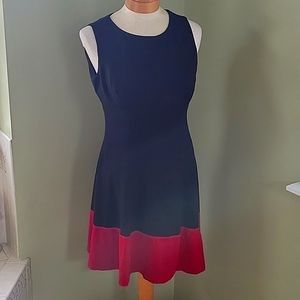 Ralph Lauren black and red colorblind dress